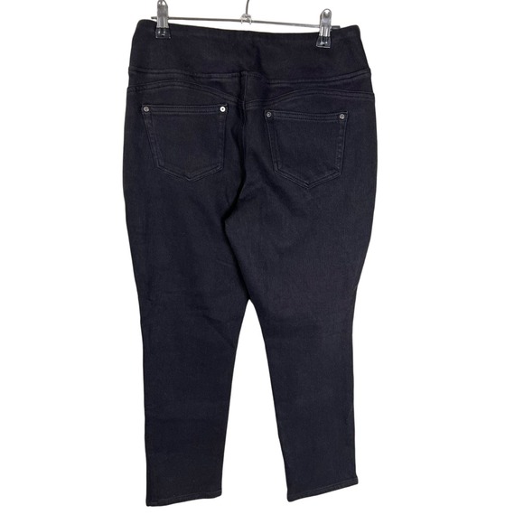 Kim Gravel Tall Flexibelle Belle Curve Slim-Leg Jeans BLACK NWOT SIZE 26WT - Picture 6 of 8